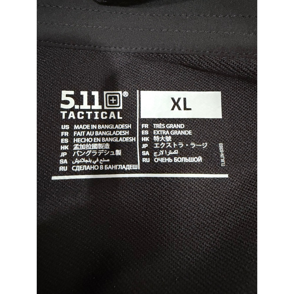 5.11 Tactical Moto Jacket Women XL Black Asymmetrical Zip Performance 66011-019 - Picture 5 of 10